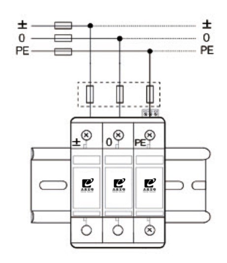 浪涌保护器接线图