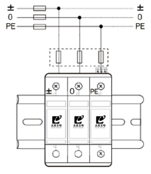 浪涌保护器接线图