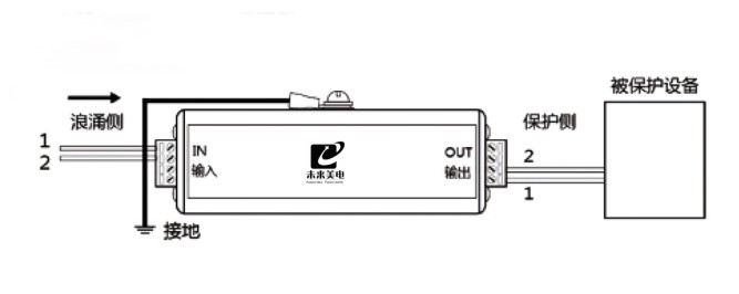 浪涌保护器接线图